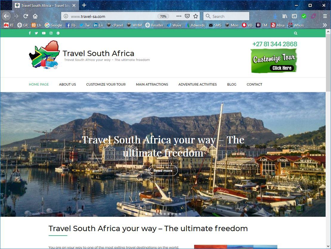 Website design and development in South Africa